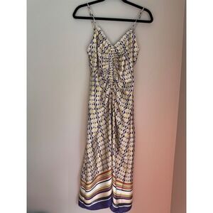 mango gradient satin dress Mango Long Gradient Dress - Orange